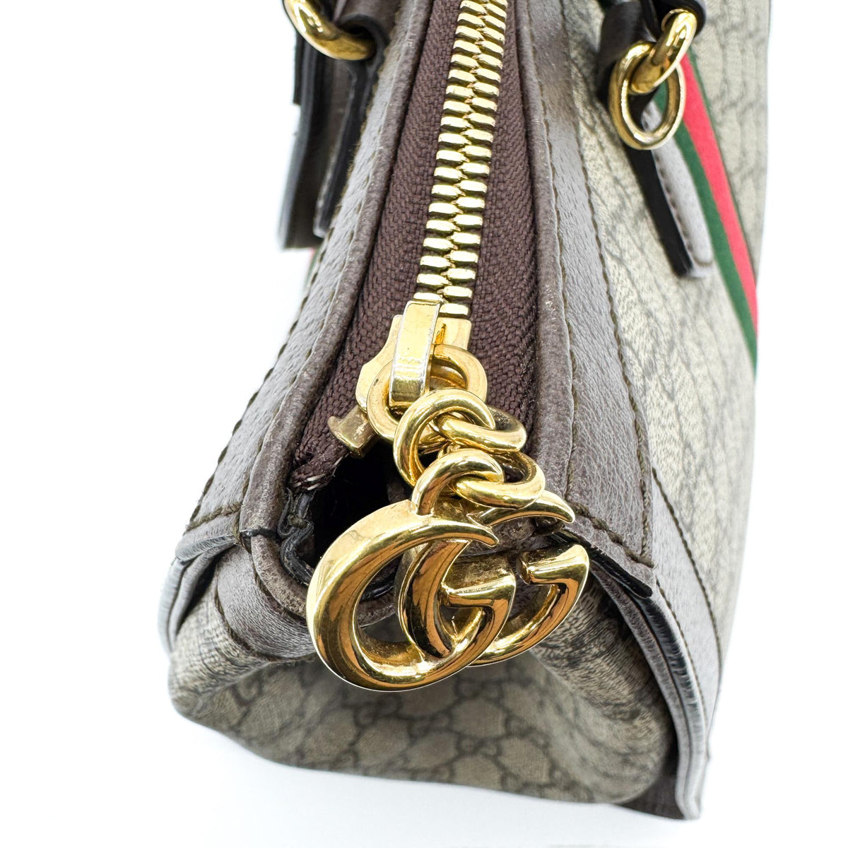 Gucci Ophidia GG Medium Tote Bag Brown