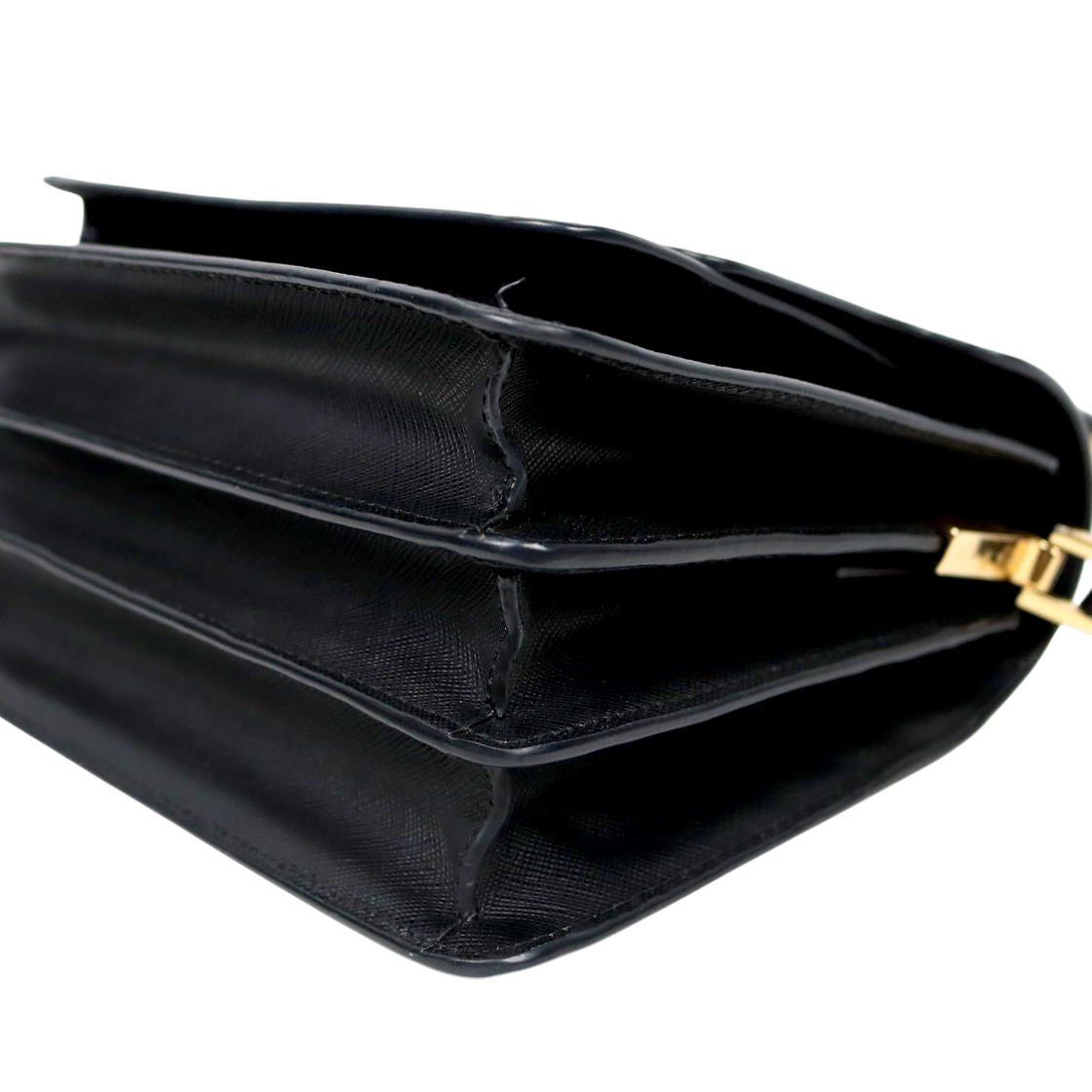 Marni Black Saffiano Trunk Bag