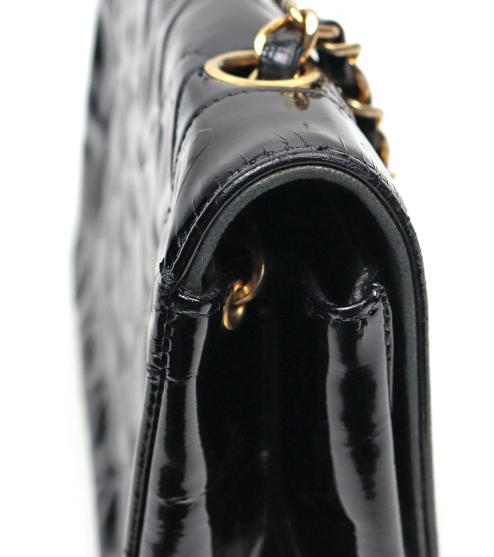 Chanel Black Patent Diana Shoulder Bag