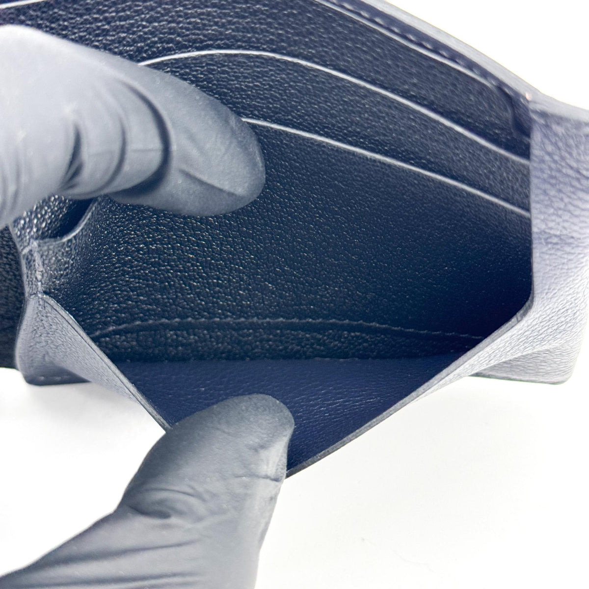Hermès Pocket Compact Wallet Navy