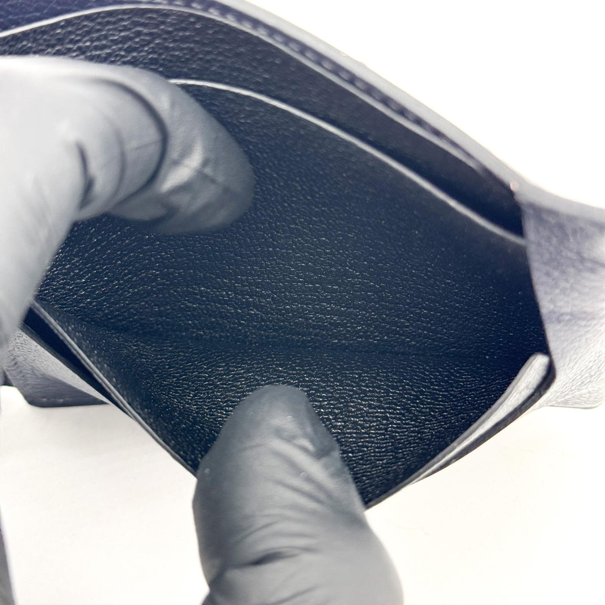Hermès Pocket Compact Wallet Navy