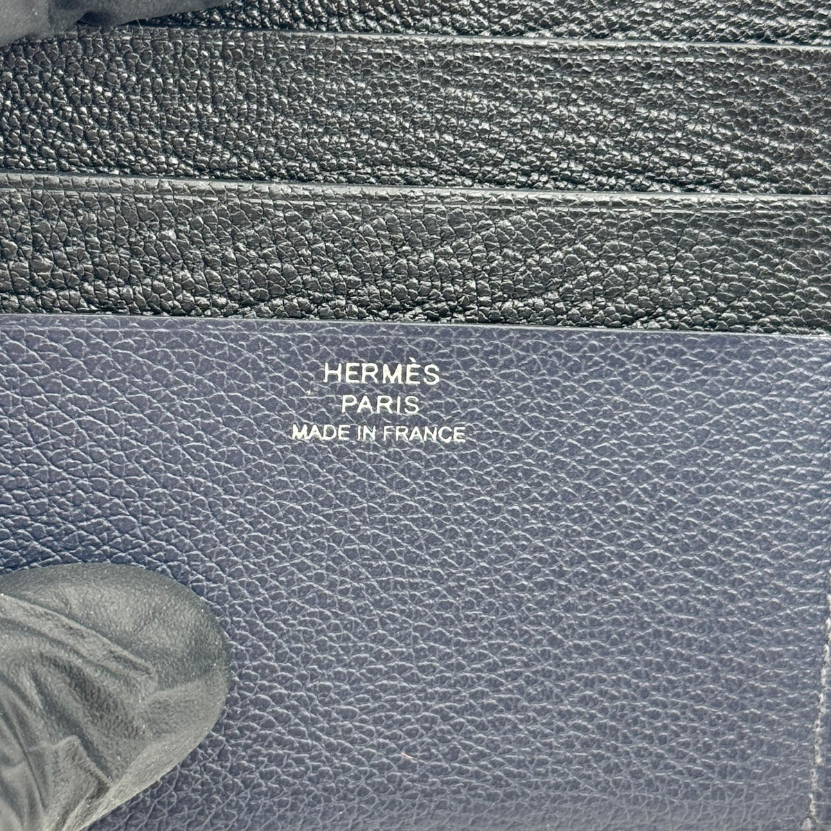 Hermès Pocket Compact Wallet Navy