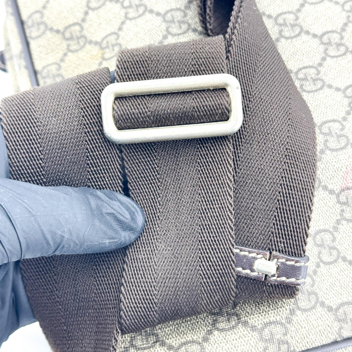 Gucci GG Supreme Crossbody Bag Beige Brown