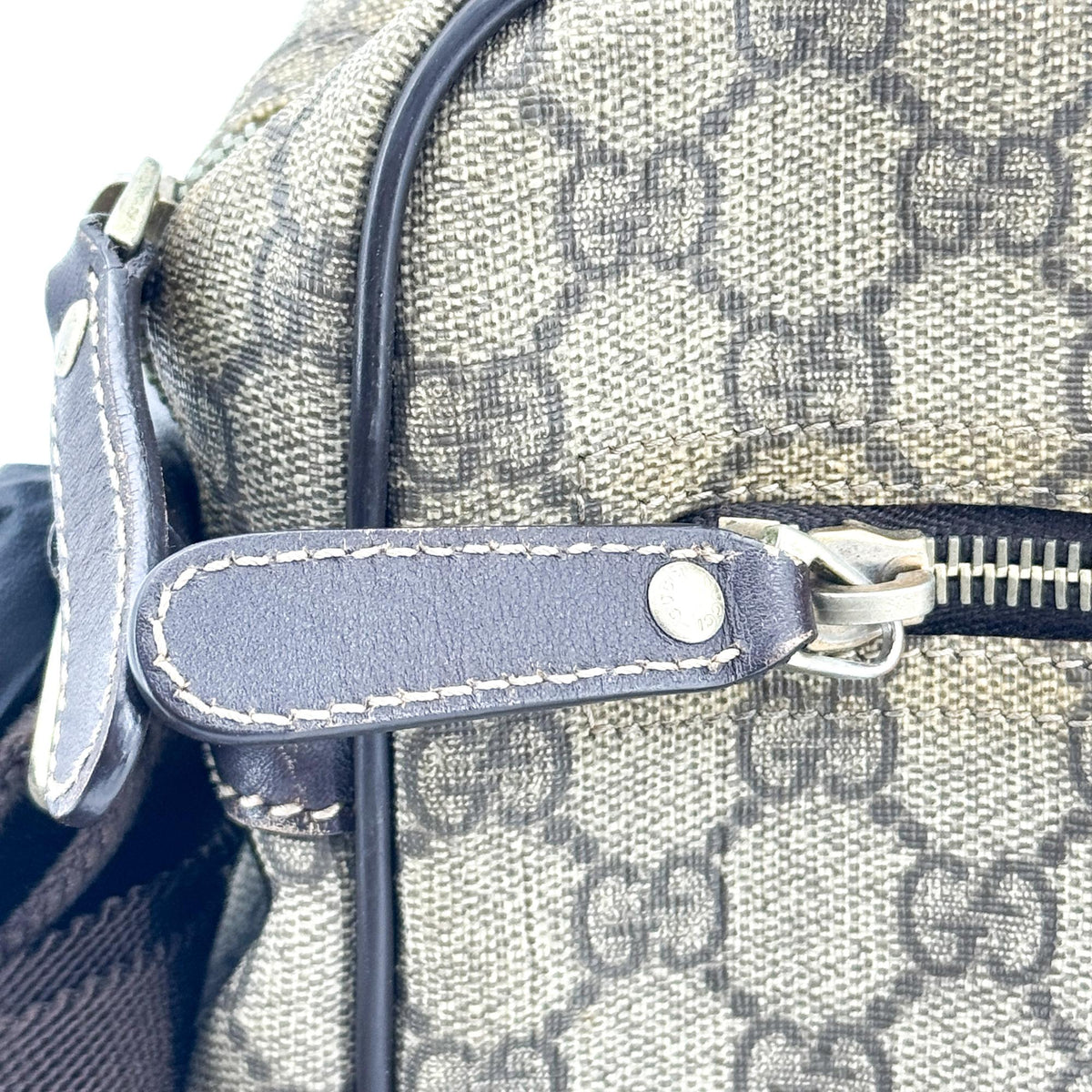 Gucci GG Supreme Crossbody Bag Beige Brown
