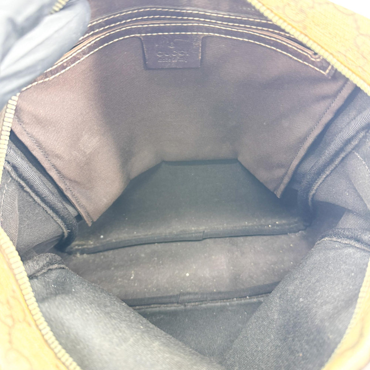 Gucci GG Supreme Crossbody Bag Beige Brown