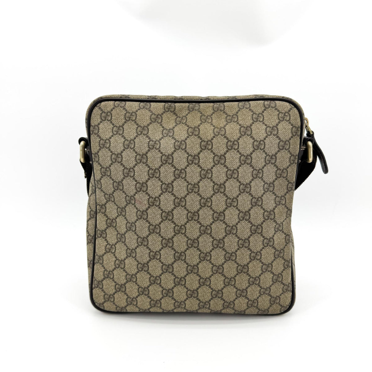 Gucci GG Supreme Crossbody Bag Beige Brown