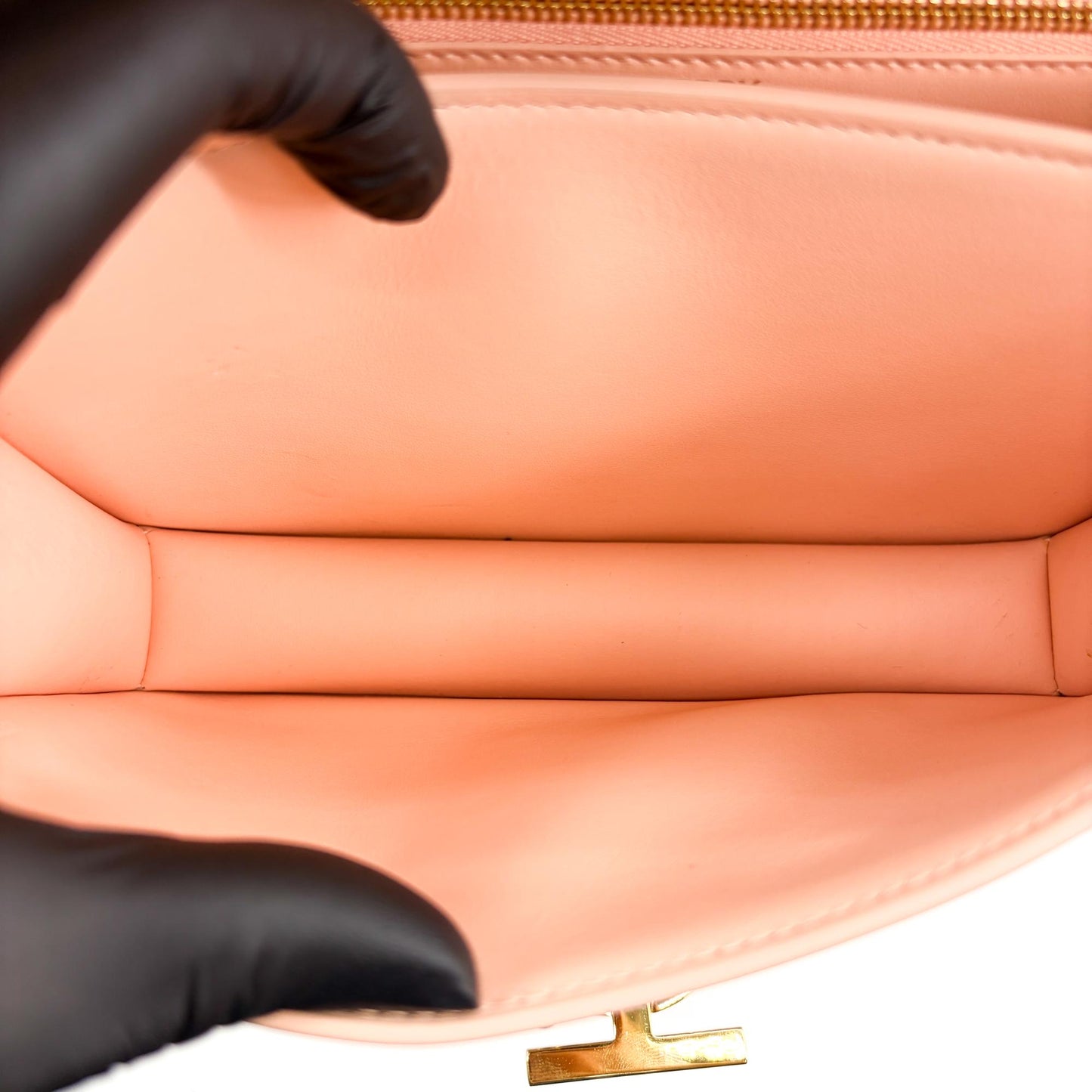 Burberry Small Leather TB Bag Beige