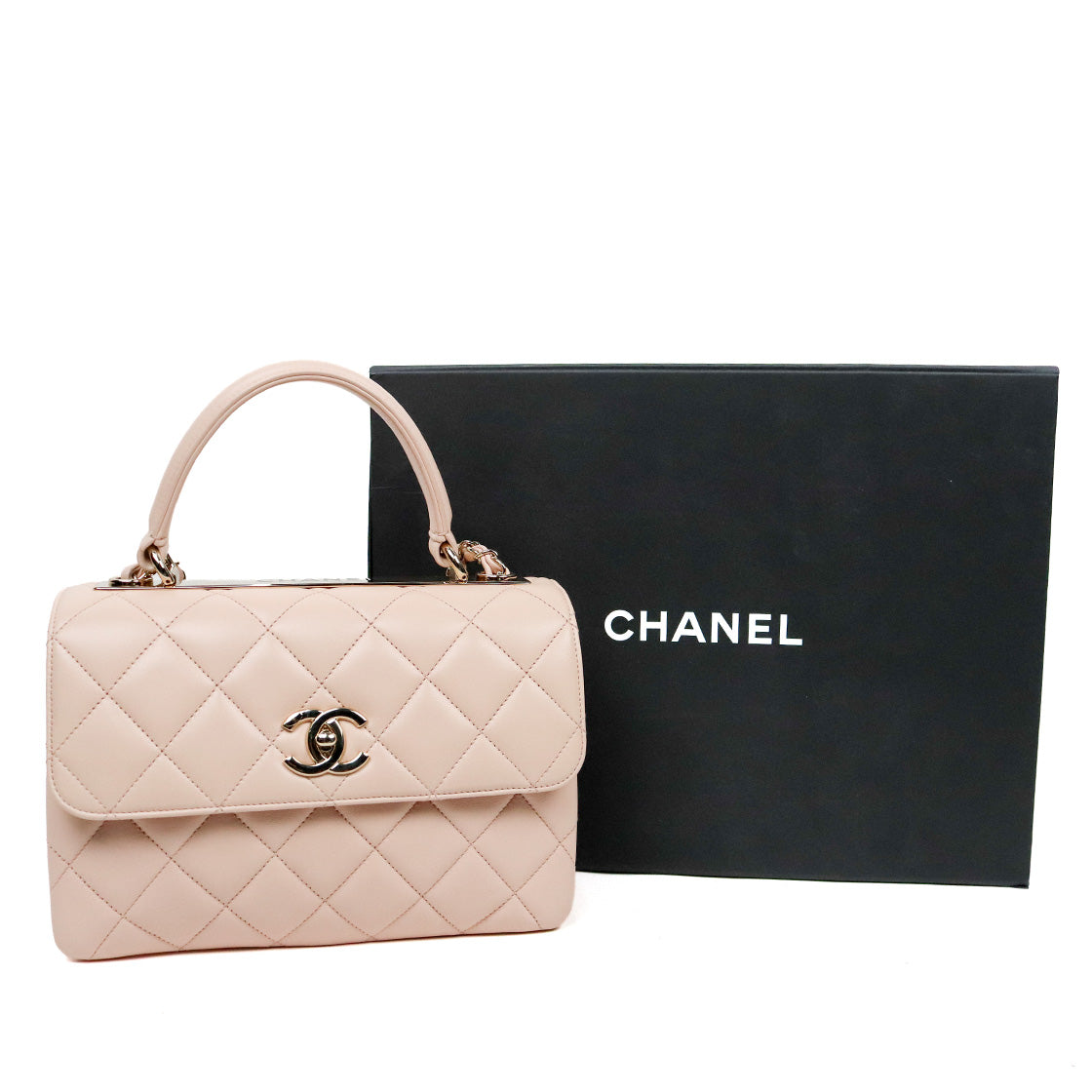 Chanel Small Pink-Beige Trenti CC Shoulder Bag