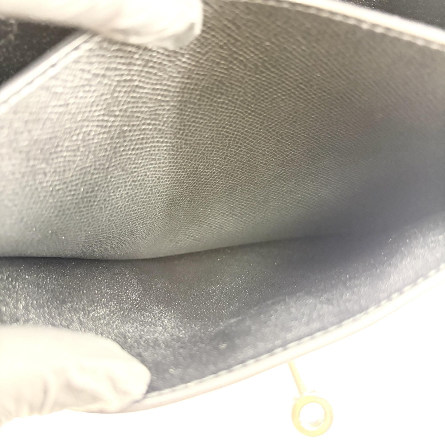 Hermès Kelly Dépêche 25 Pouch Black Silver Hardware