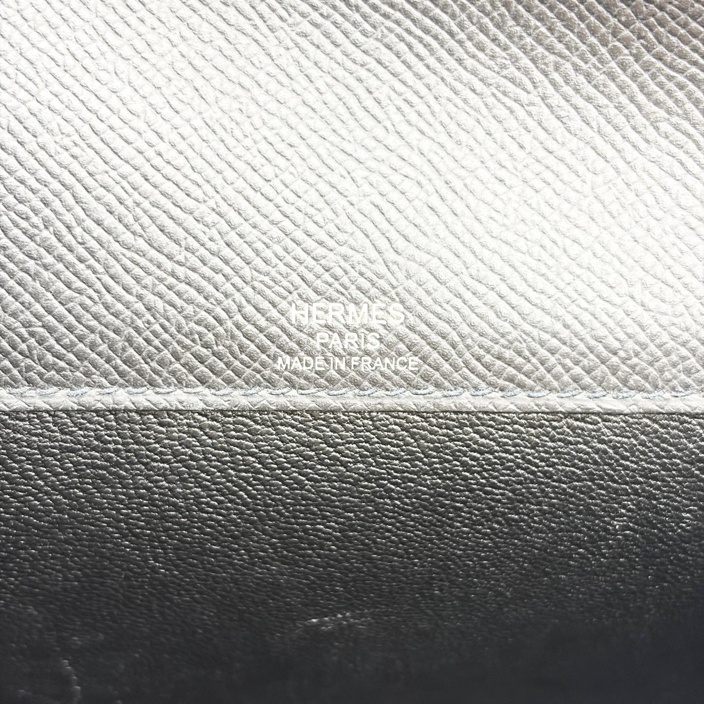 Hermès Kelly Dépêche 25 Pouch Black Silver Hardware
