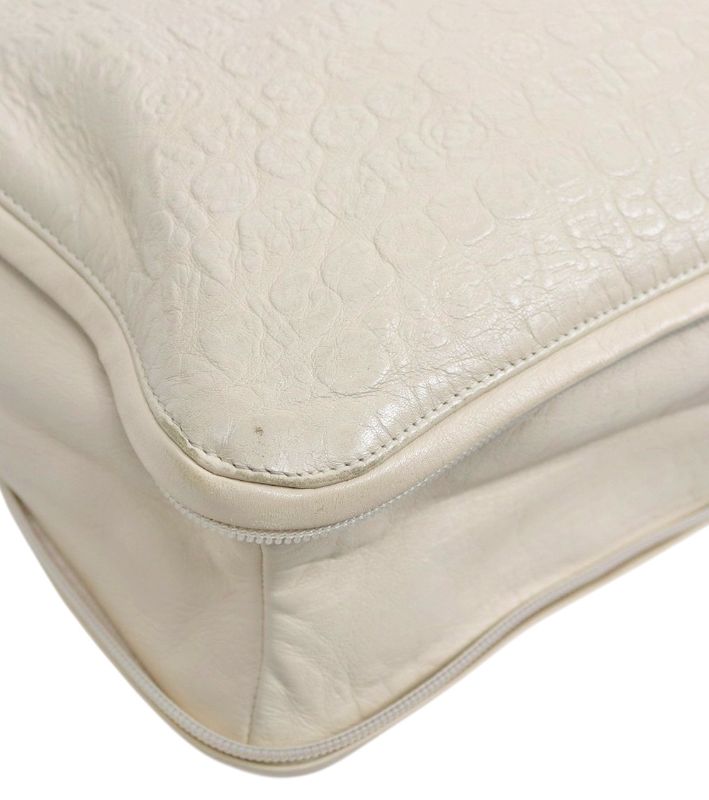 Chanel Beige Embossed Limited 31 Rouge Cambon Shoulder Bag