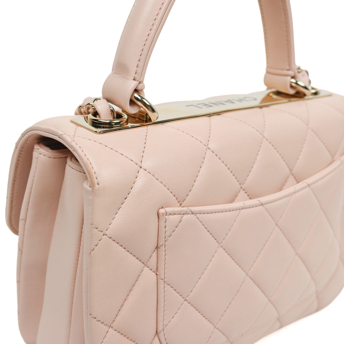 Chanel Small Pink-Beige Trenti CC Shoulder Bag