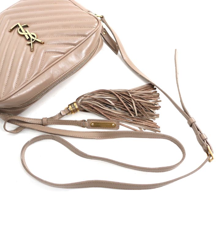Saint Laurent Beige Roux Camera Crossbody Bag