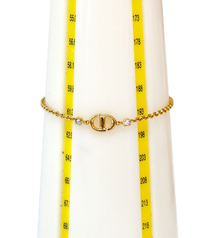 Dior Navy CD Gold Bracelet