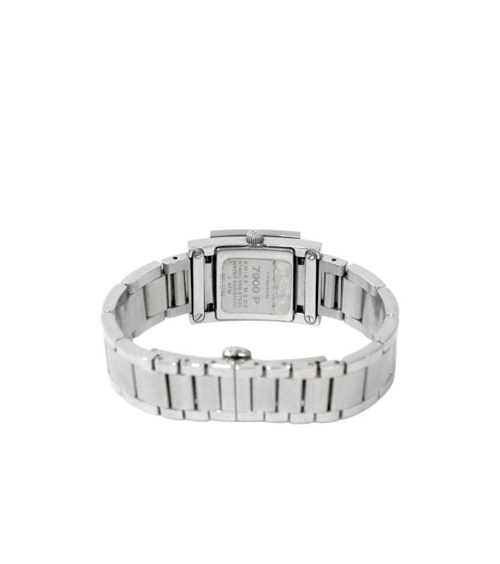 Gucci 19mm 7900P Square Quartz Steel Watch