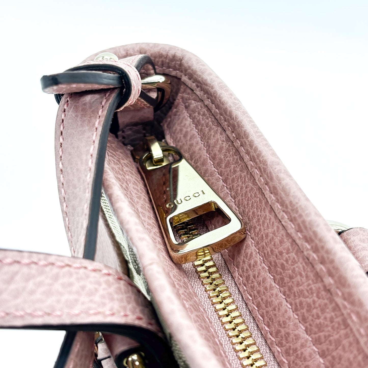 Gucci Bree GG Canvas Small Tote Bag Pink