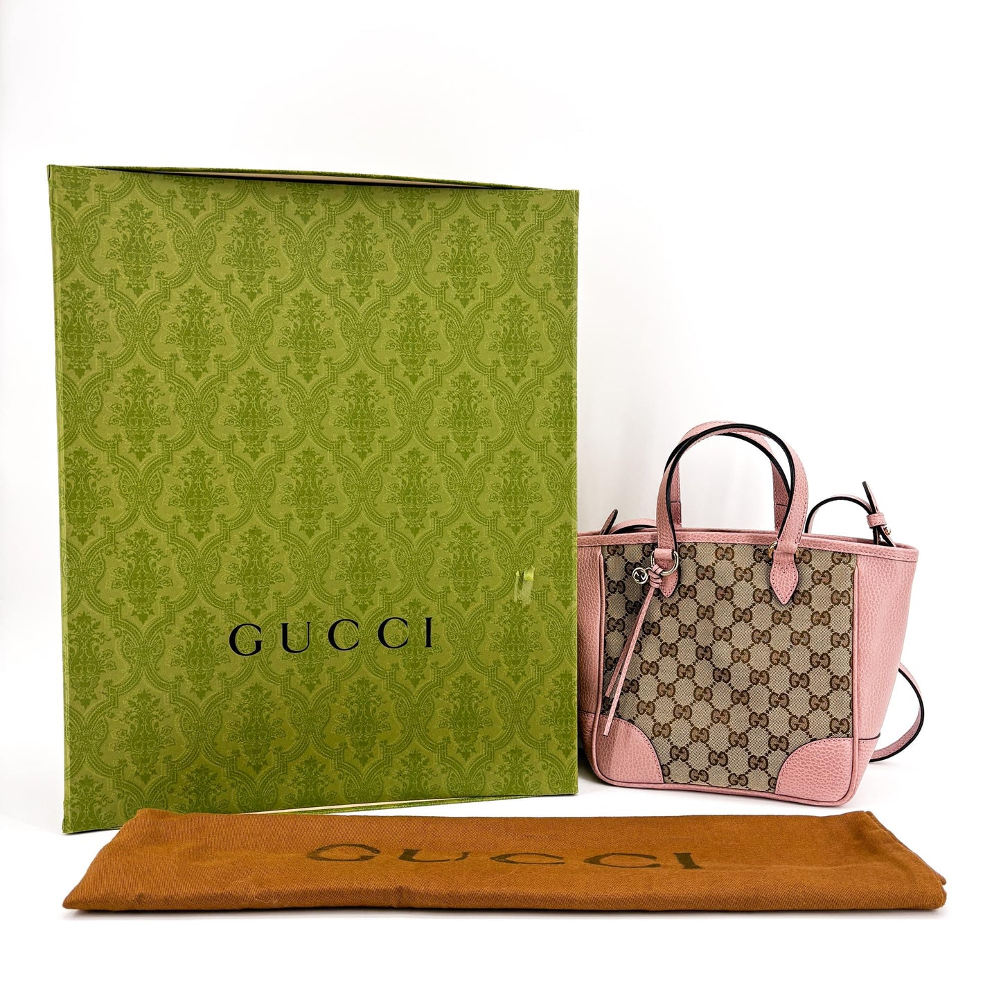 Gucci Bree GG Canvas Small Tote Bag Pink