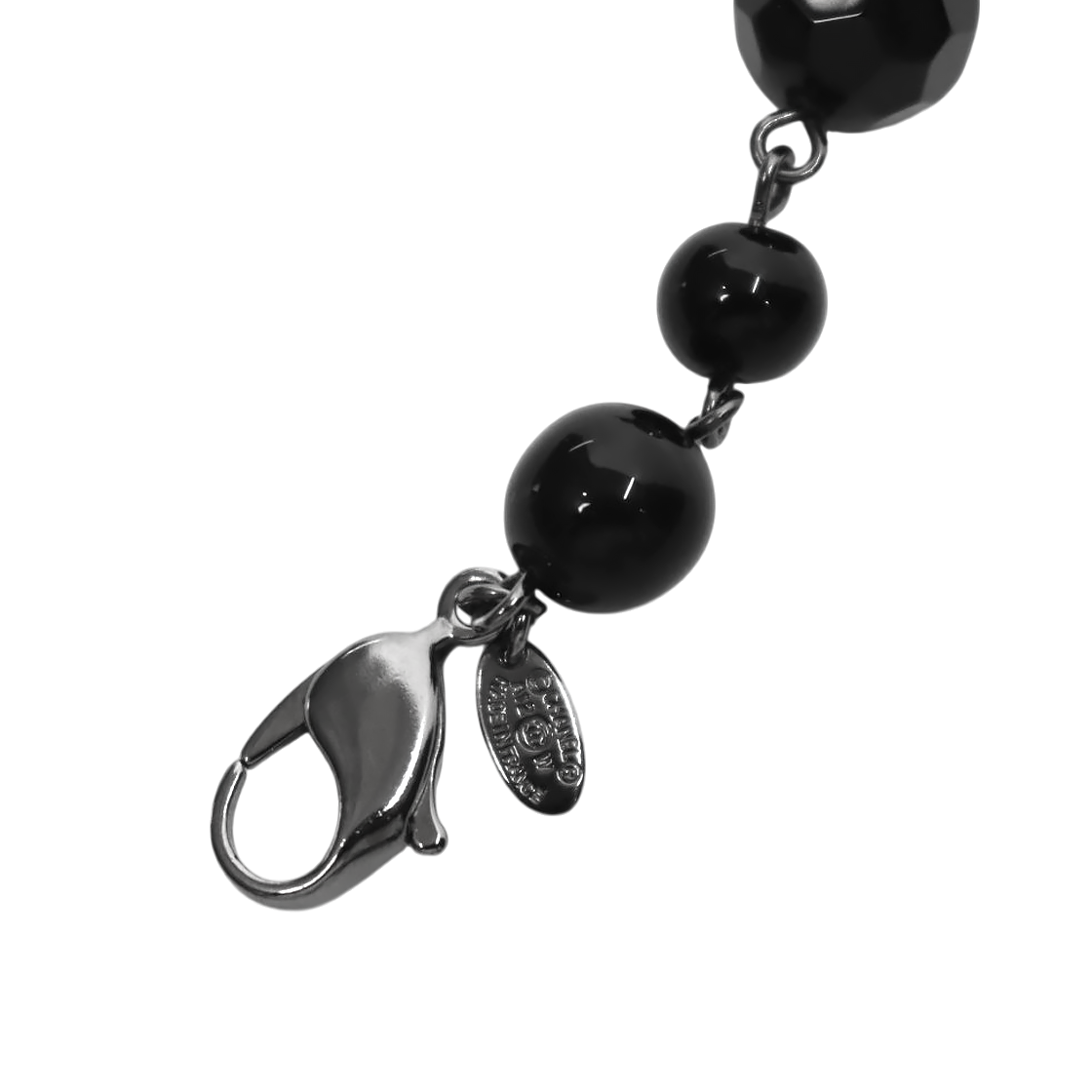 Chanel Black Bead CC Bracelet
