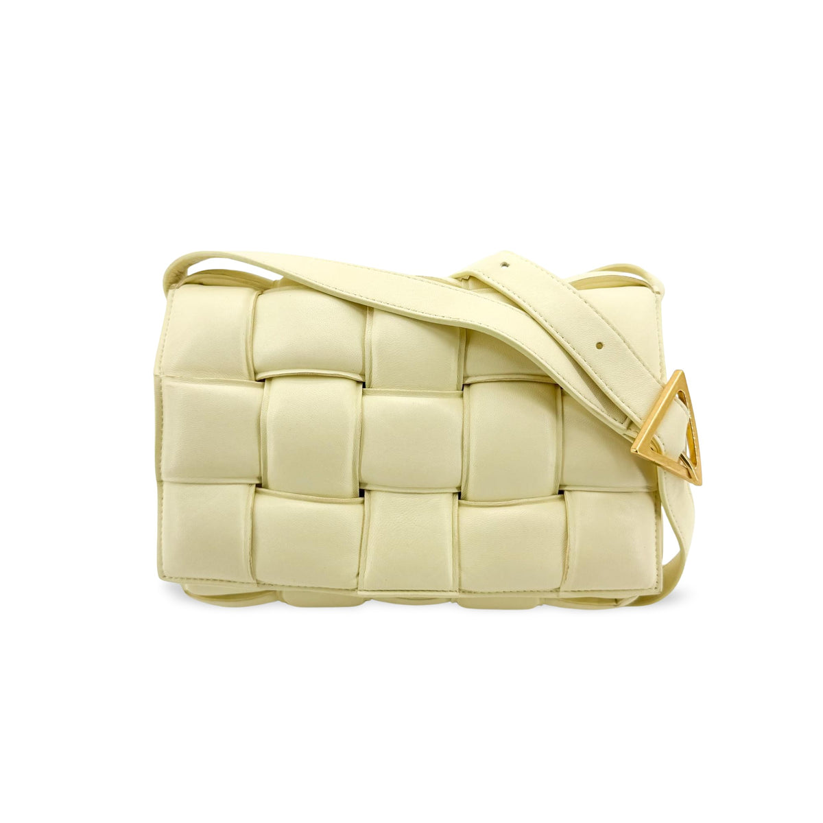 Bottega Veneta padded cassette butter gold hardware