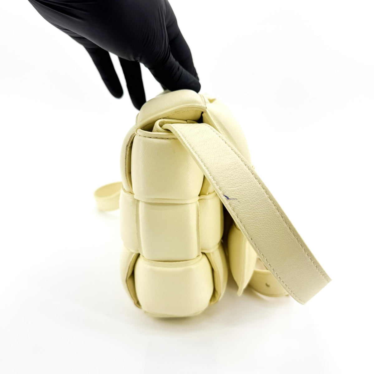 Bottega Veneta padded cassette butter gold hardware