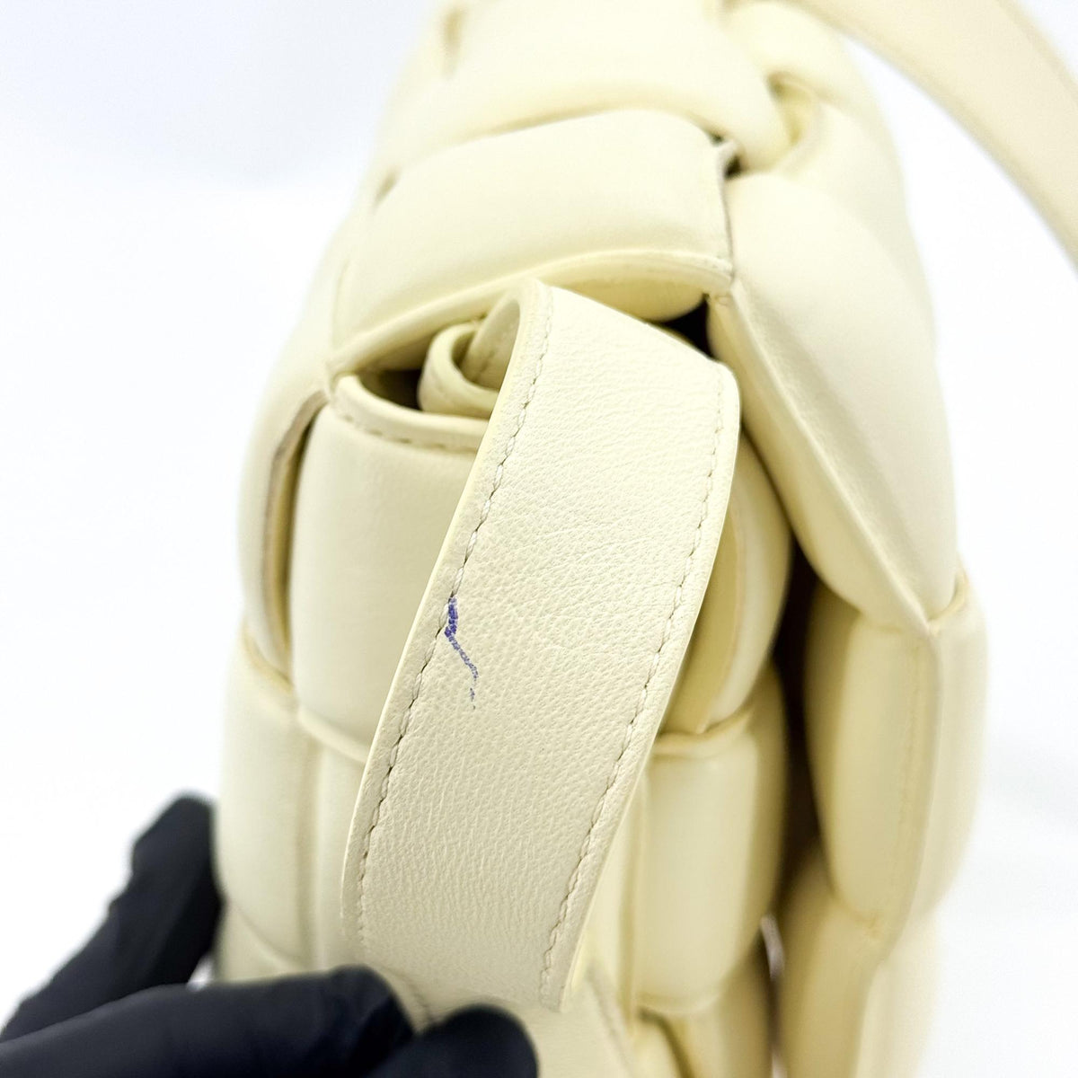 Bottega Veneta padded cassette butter gold hardware