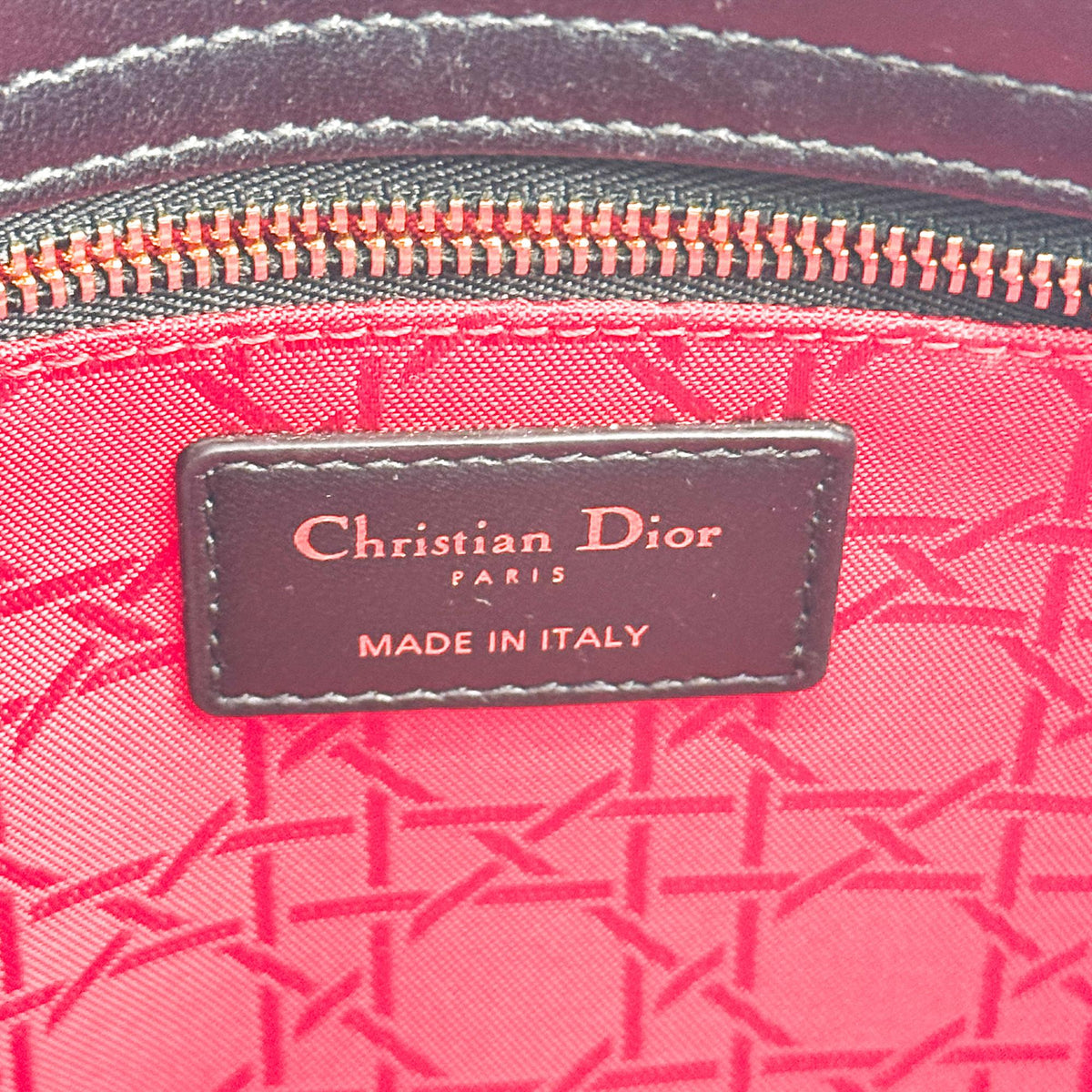 Dior Mini Lady Dior Bag Cannage Lambskin Black Gold Hardware