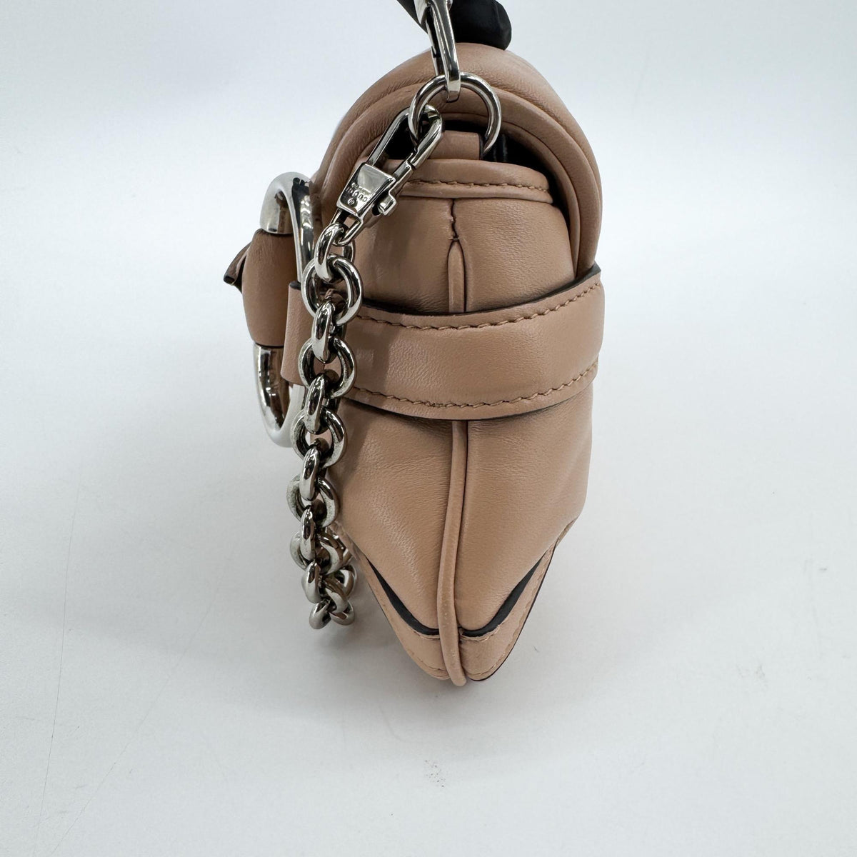 Gucci Horsebit Chain Small Crossbody Bag Beige