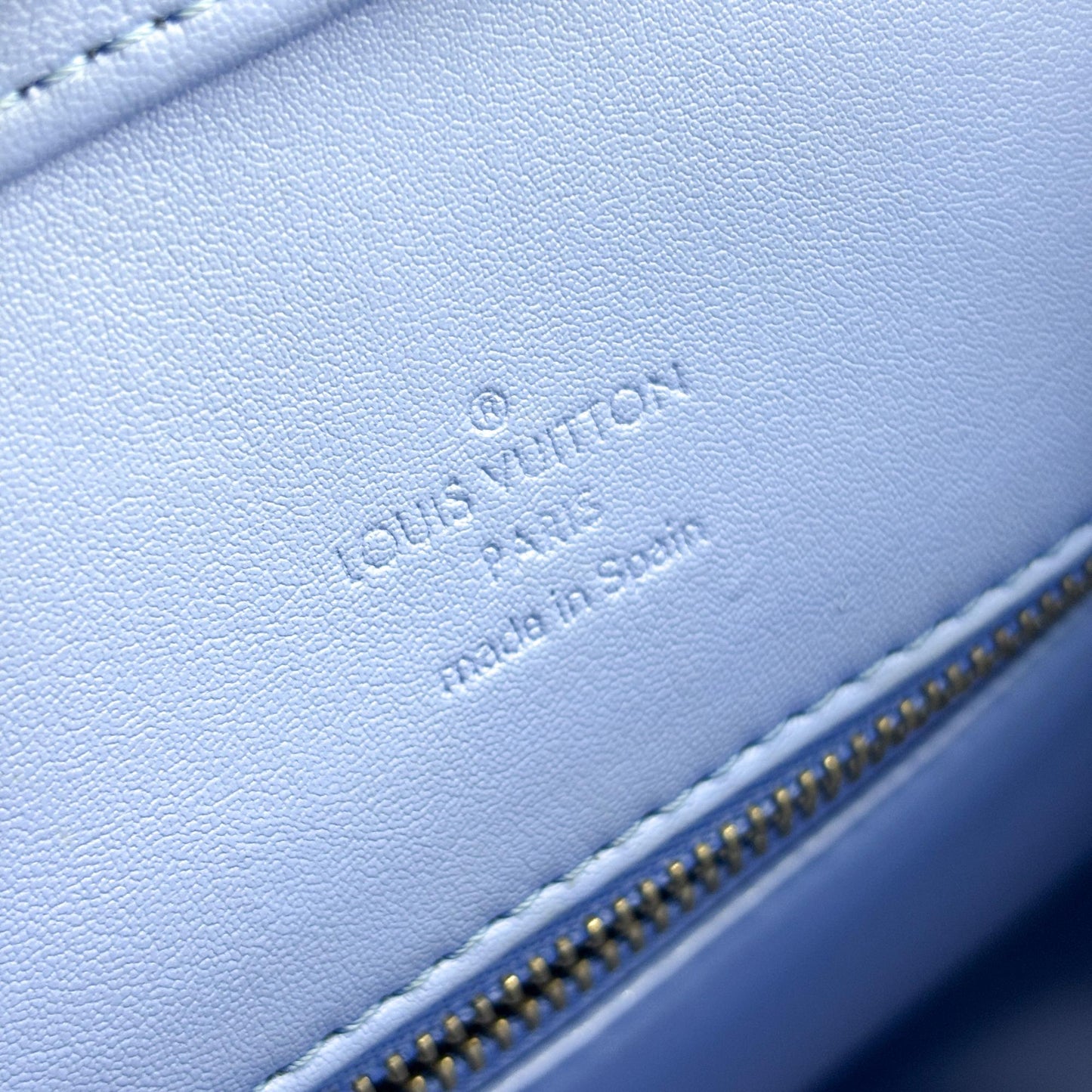 Louis Vuitton Monogram Vernis Houston Tote Bag Grey Blue