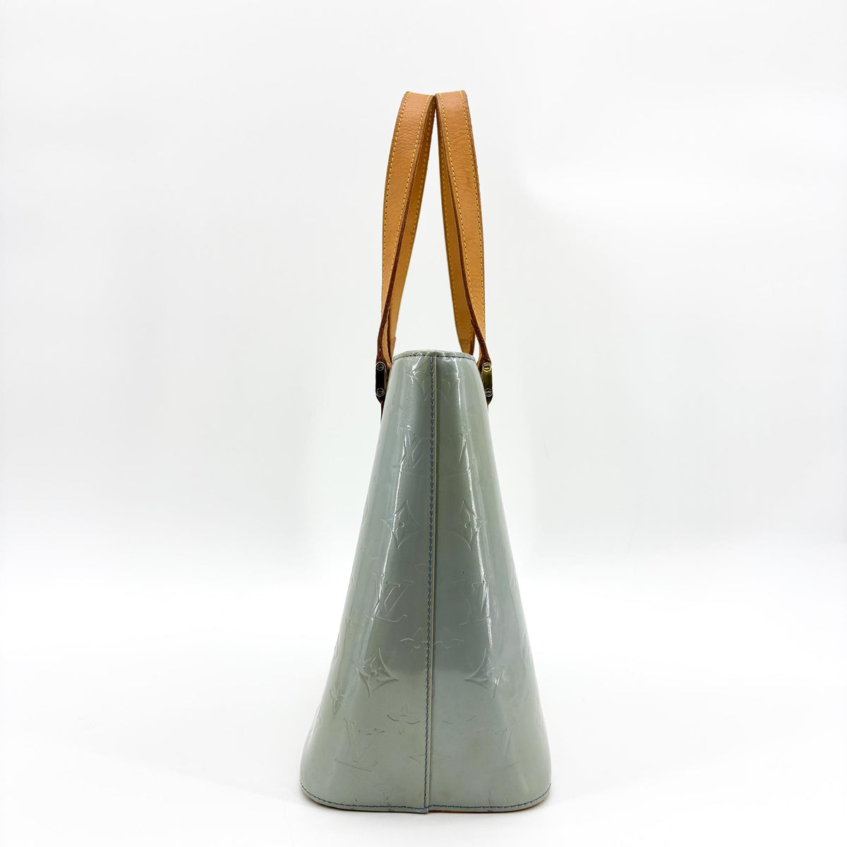 Louis Vuitton Monogram Vernis Houston Tote Bag Grey Blue