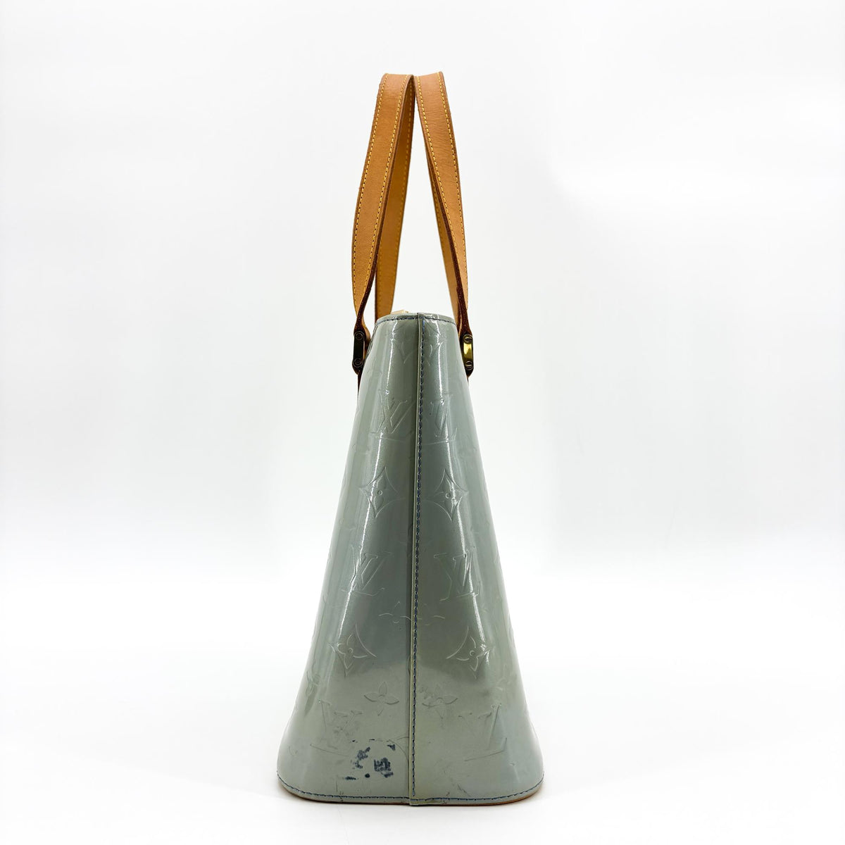 Louis Vuitton Monogram Vernis Houston Tote Bag Grey Blue