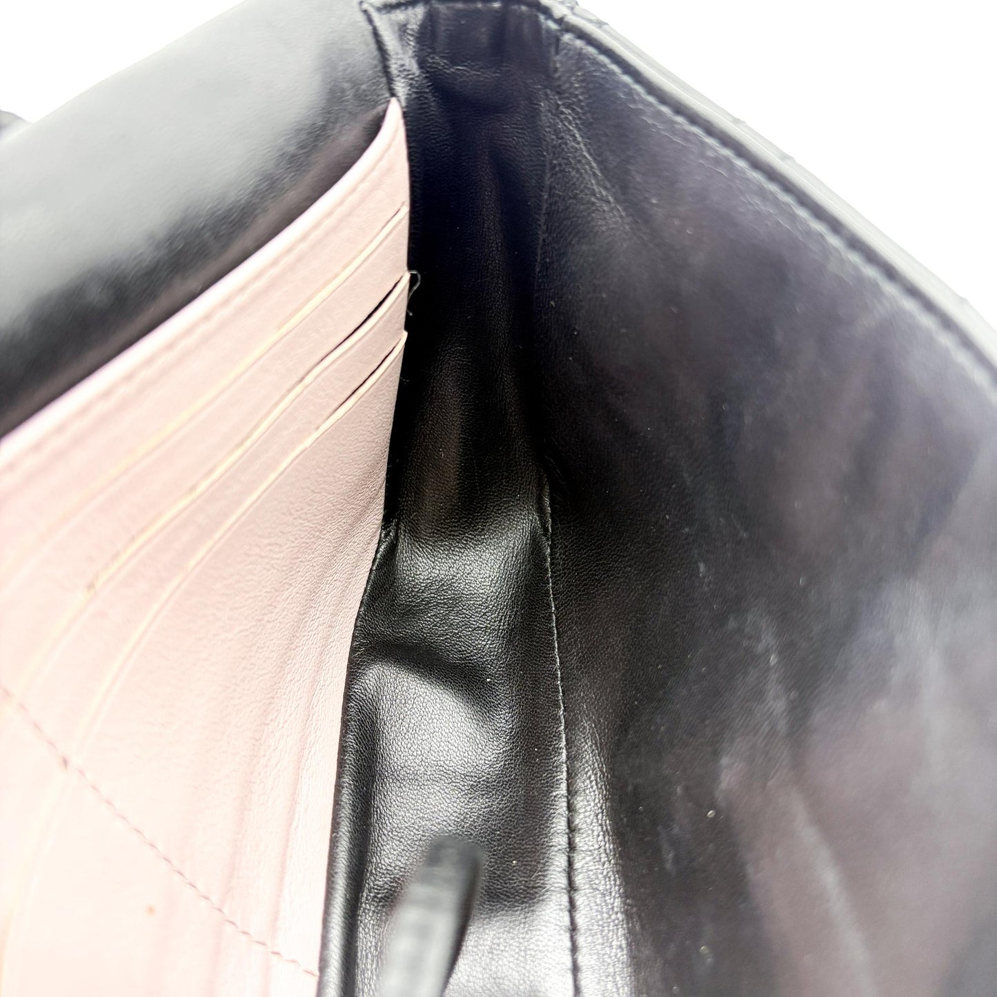 Dior Miss Dior Promenade Lambskin Pouch Black Silver Hardware
