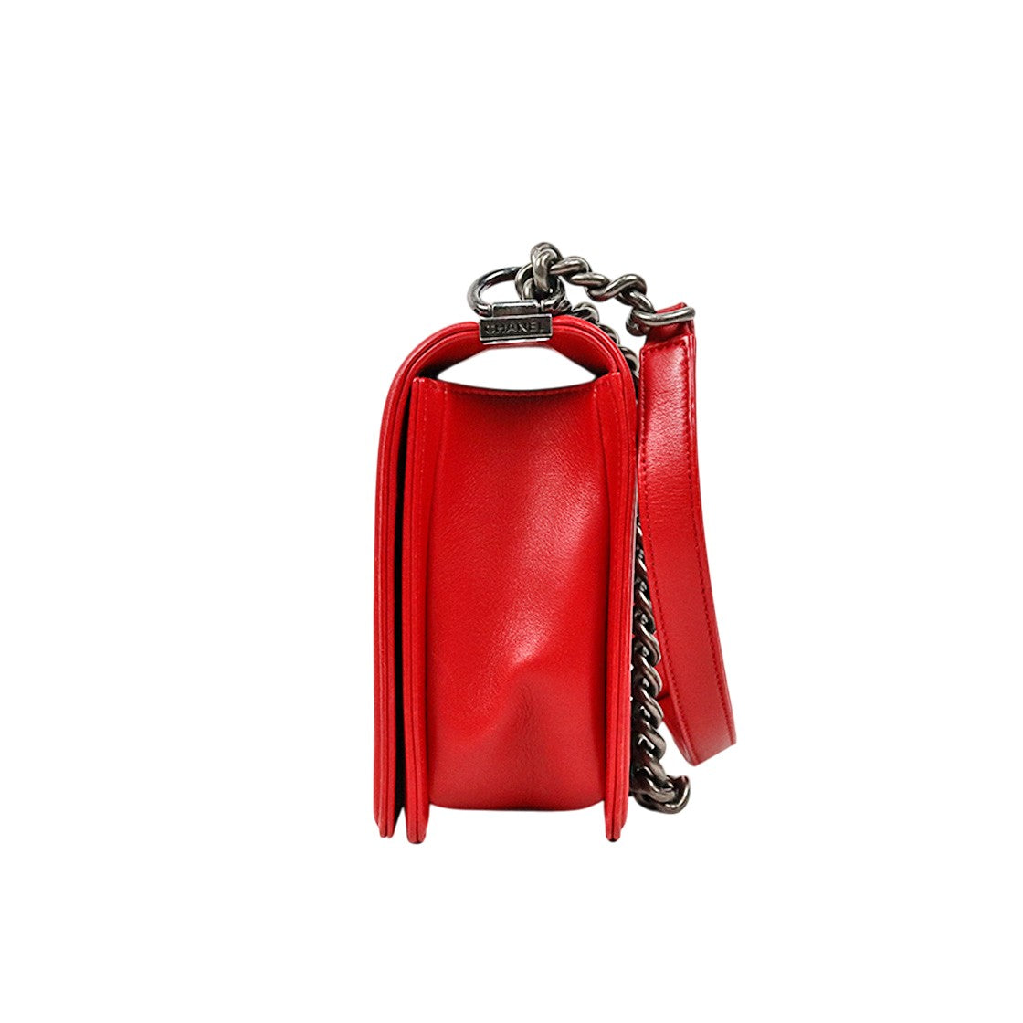 Chanel Large Red Boy Shoulder Bag