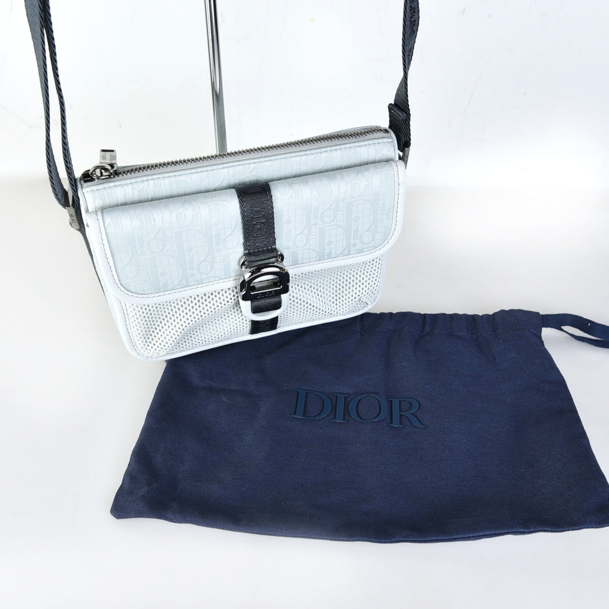 Mini 8 Nylon Oblique Parley Strap Crossbody Bag 2ESWS006POS