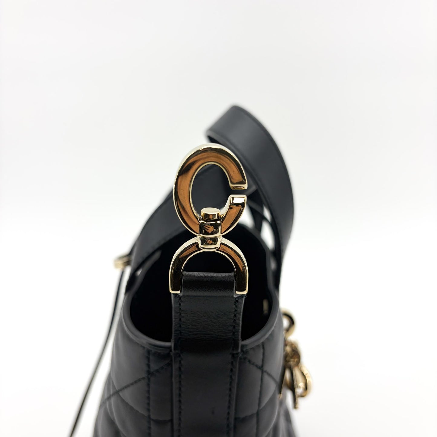 Dior Lady 95.22 Small Bag Black Gold Hardware