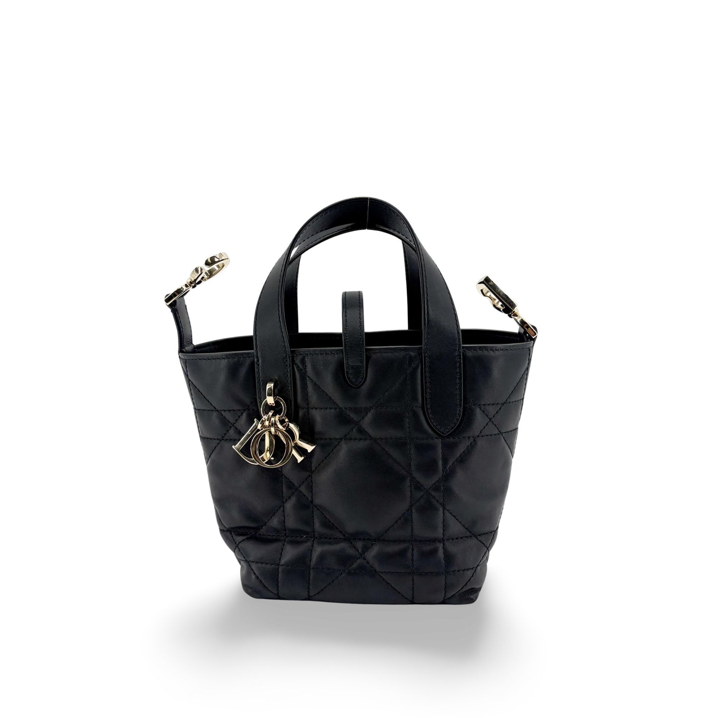 Dior Lady 95.22 Small Bag Black Gold Hardware
