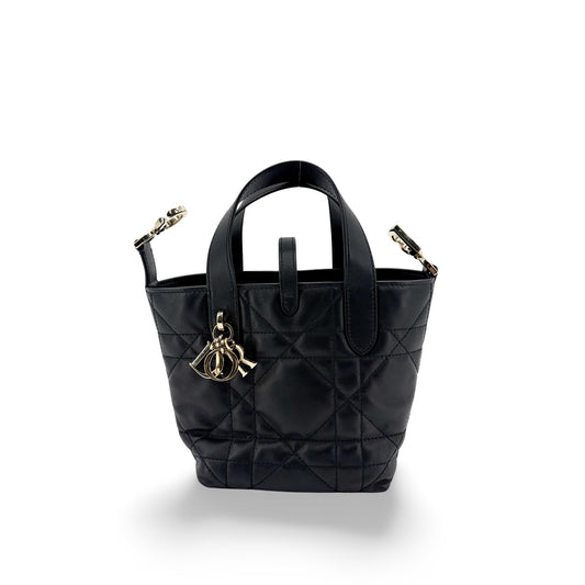 Dior Lady 95.22 Small Bag Black Gold Hardware