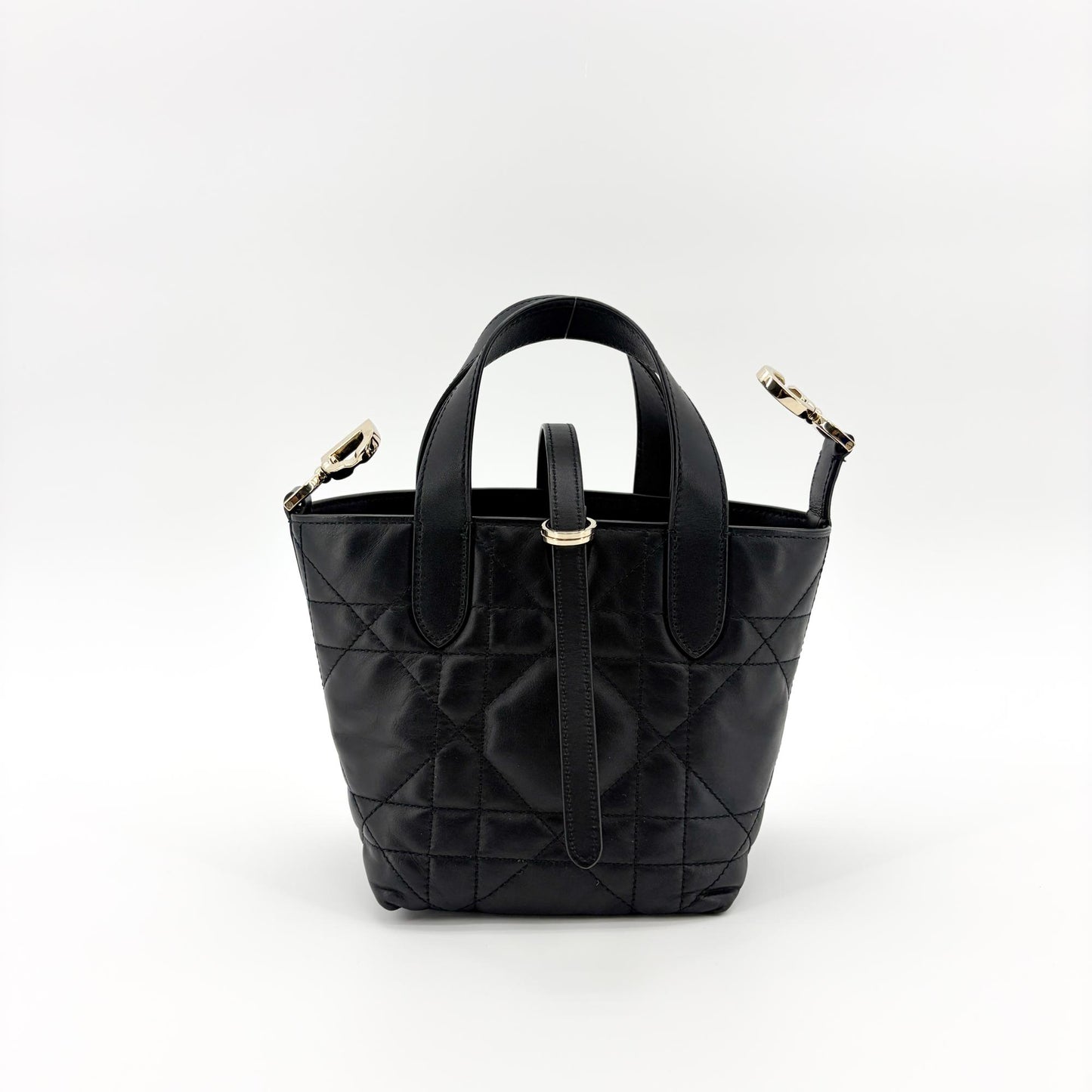 Dior Lady 95.22 Small Bag Black Gold Hardware