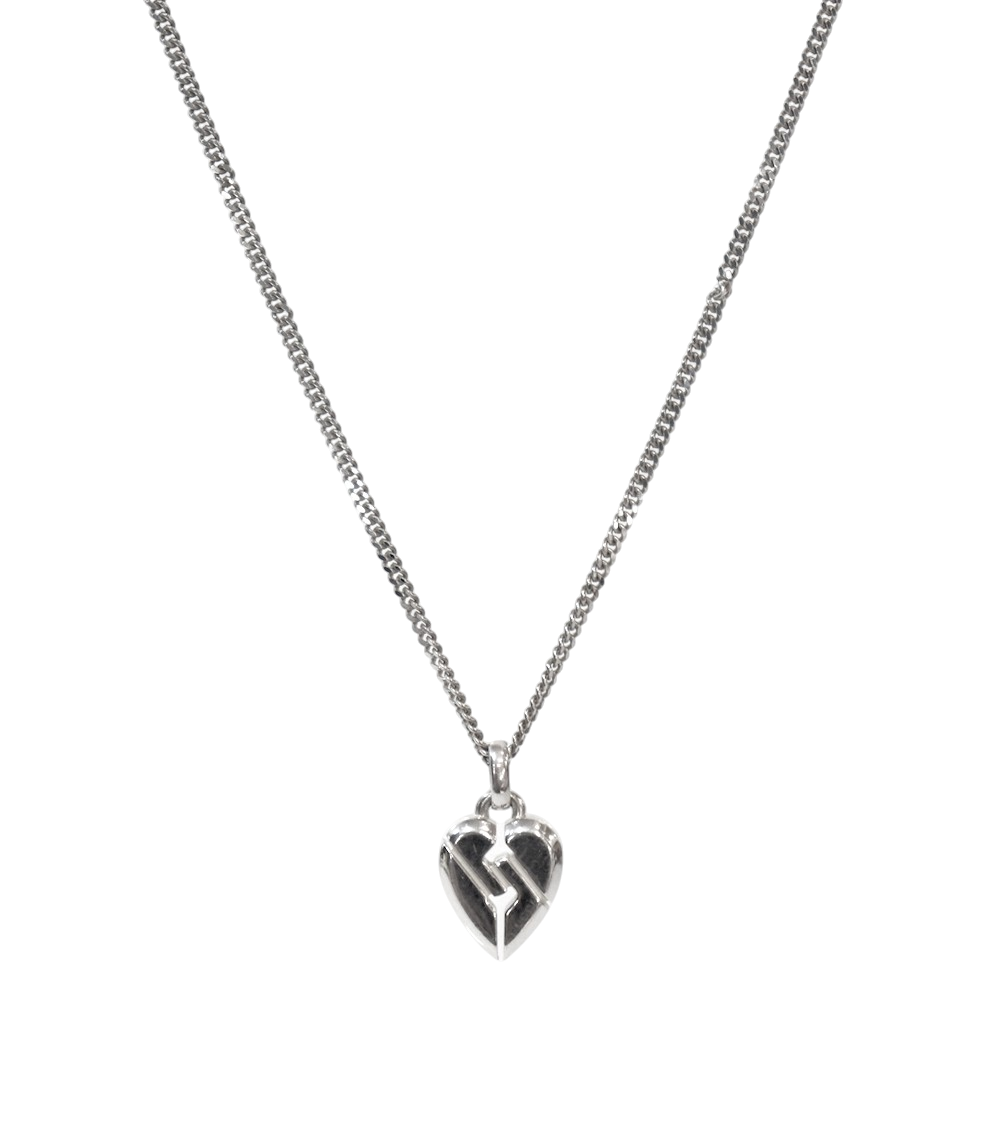 Gucci Heart Pendant Silver Necklace