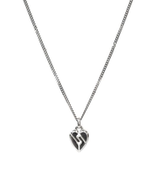 Gucci Heart Pendant Silver Necklace