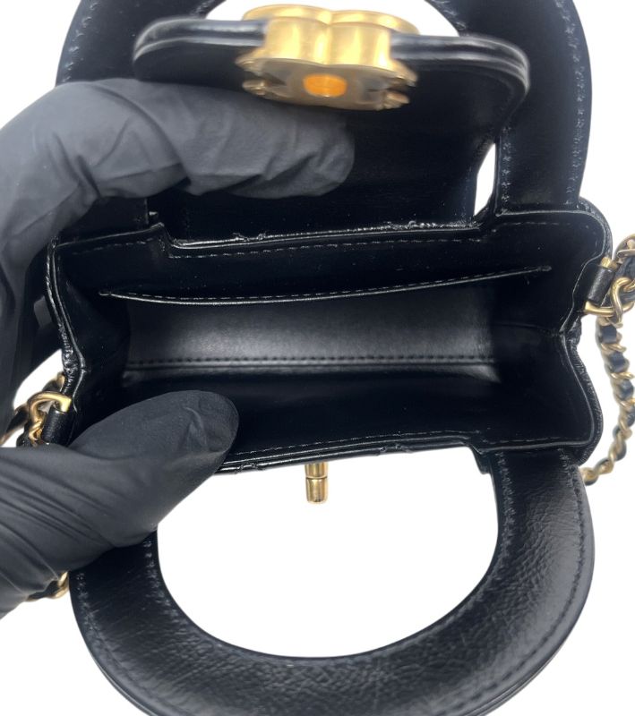 Chanel Black Kelly Nano Crossbody Bag