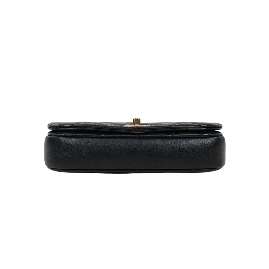 Chanel Black Leather Mini Chain Crossbody Bag