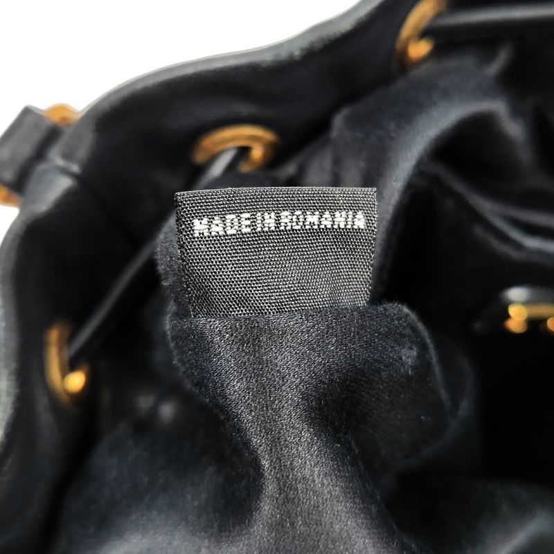 Miu Miu Black Materasse Bucket Bag