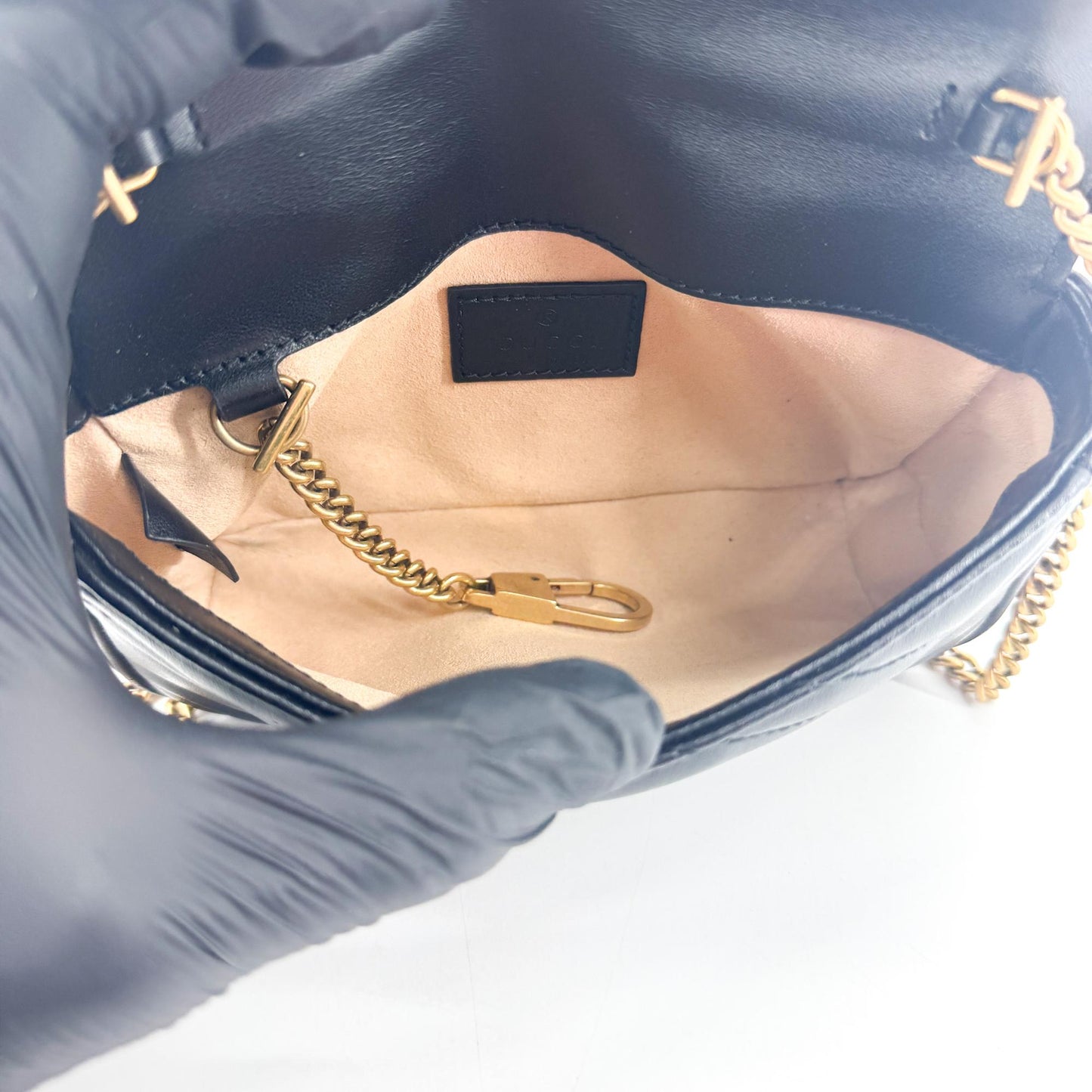Gucci GG Marmont Matelassé Belt Bag Black