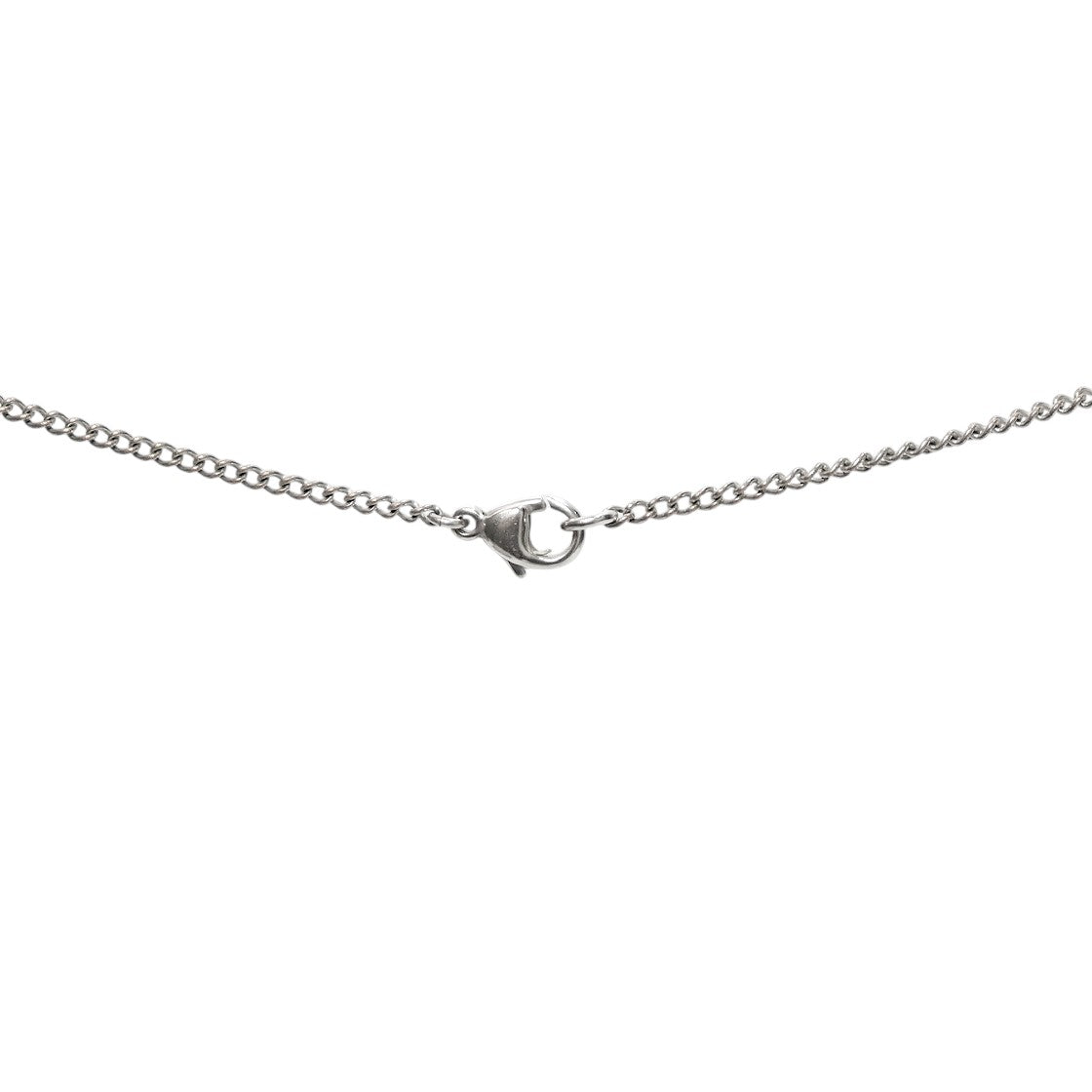Chanel Ivory CC Silver Necklace