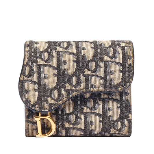 Dior S5652CTZQ Oblique Saddle Wallet