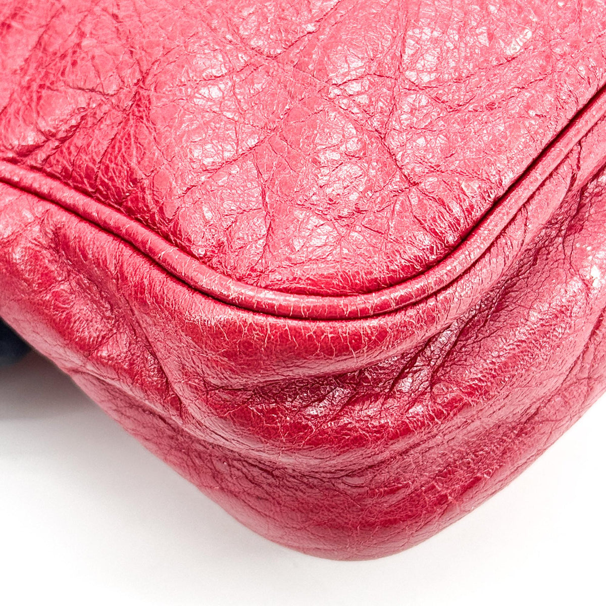 Balenciaga Le Kagol Mini Crossbody Bag Red Silver