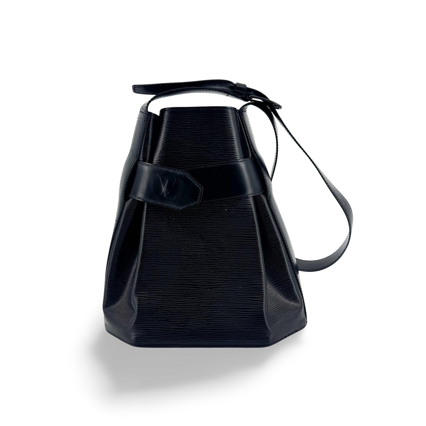 Louis Vuitton Sac des Poles PM Bucket Bag Epi Shoulder Bag Black
