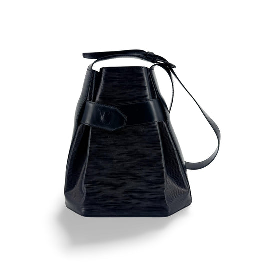Louis Vuitton Sac des Poles PM Bucket Bag Epi Shoulder Bag Black