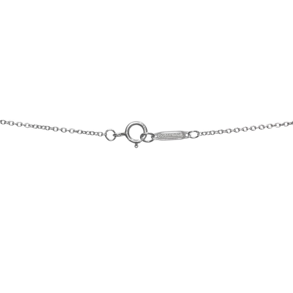 Tiffany & Co. Platinum Diamond Key Necklace