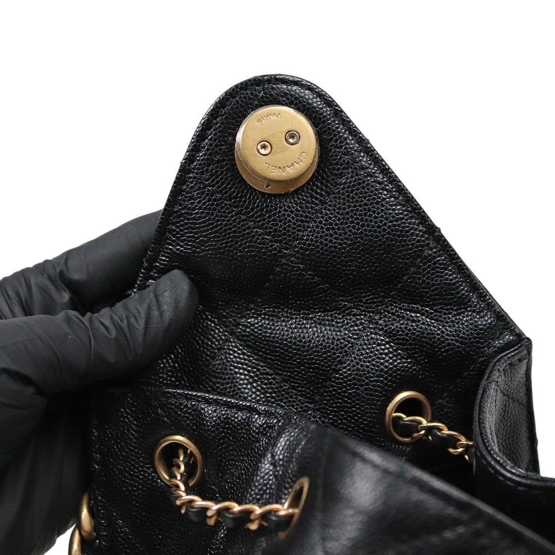 Chanel Black Medium Caviar 25 Bag